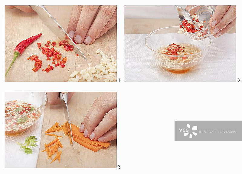 越南香菜鱼露图片素材