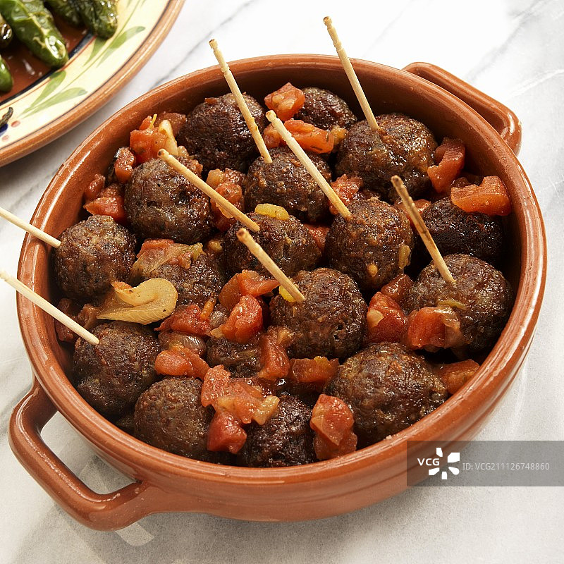 番茄酱肉丸（西班牙小吃）图片素材