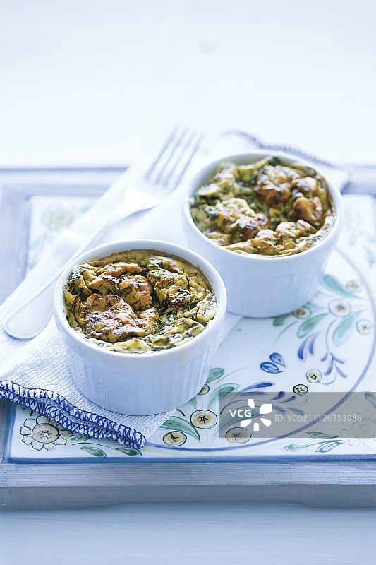 搭配酸奶的烤蔬菜图片素材