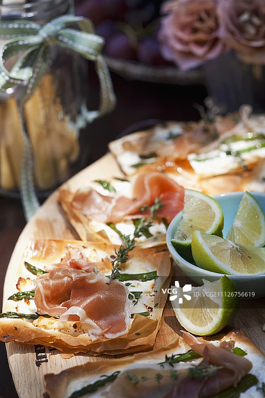 火腿小面包片图片素材