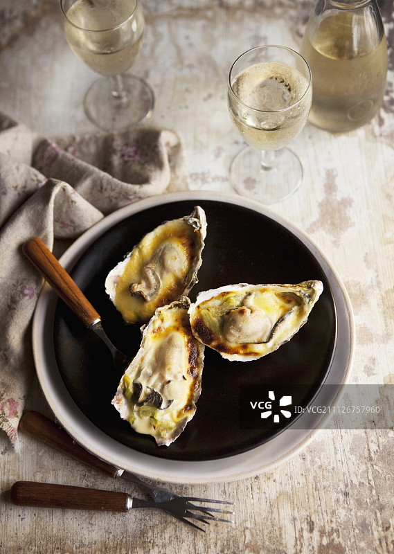 烤生蚝图片素材