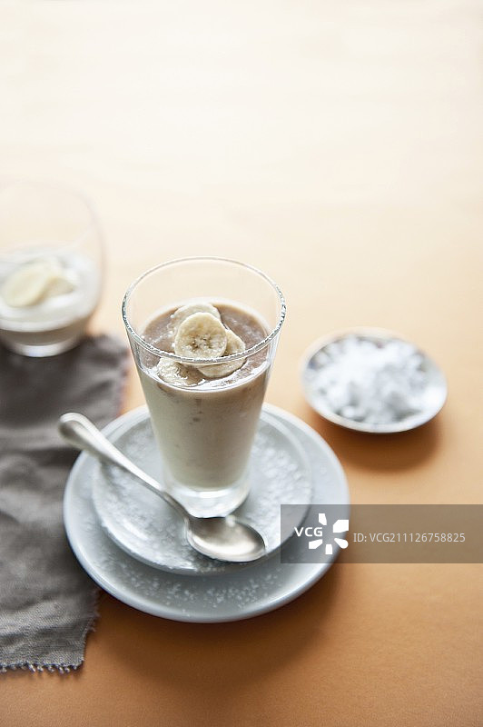 香蕉切片香蕉饮品图片素材