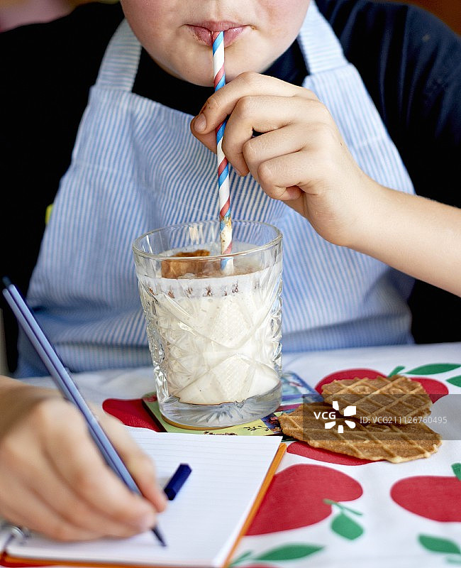 苹果肉桂奶昔图片素材