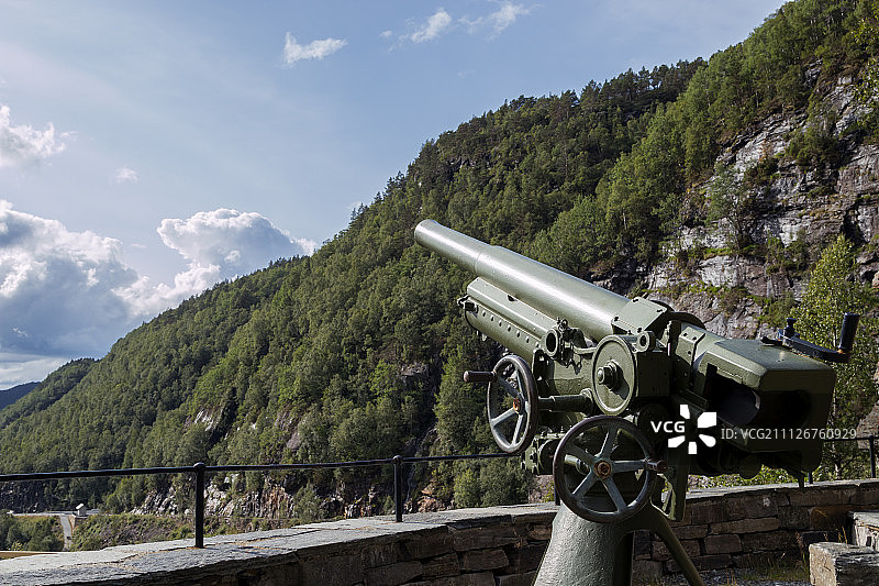 二战65毫米大炮图片素材