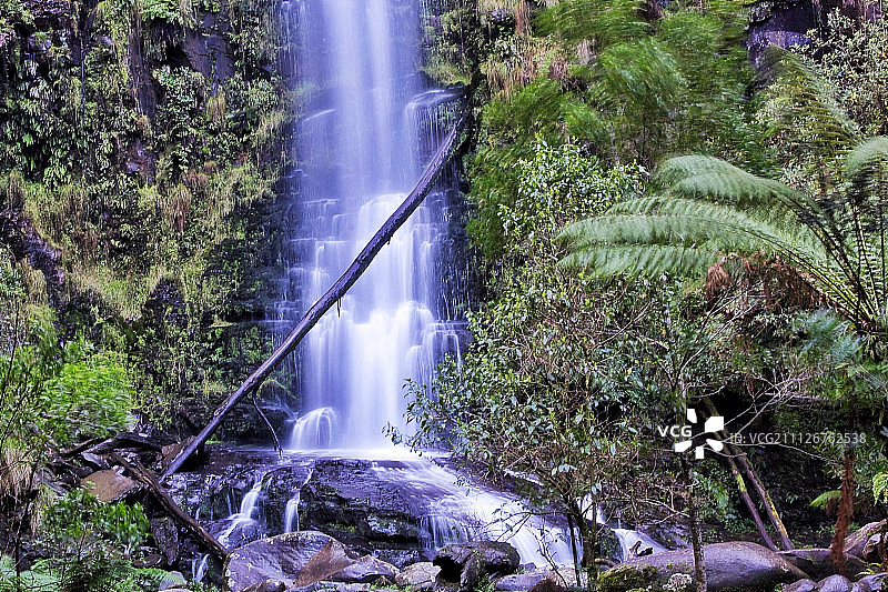 厄斯金瀑布，维多利亚州洛恩图片素材
