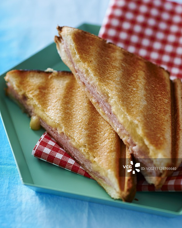 法式火腿芝士三明治图片素材