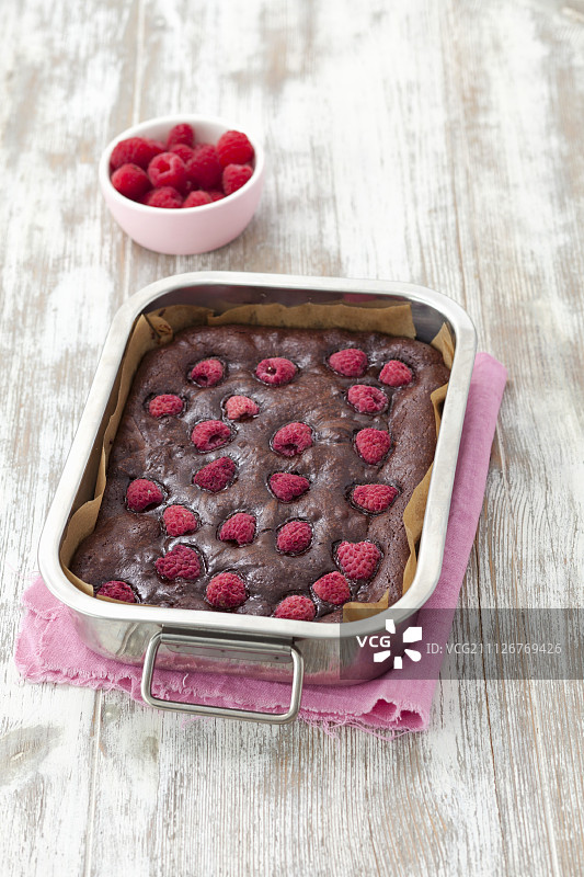 覆盆子布朗尼图片素材