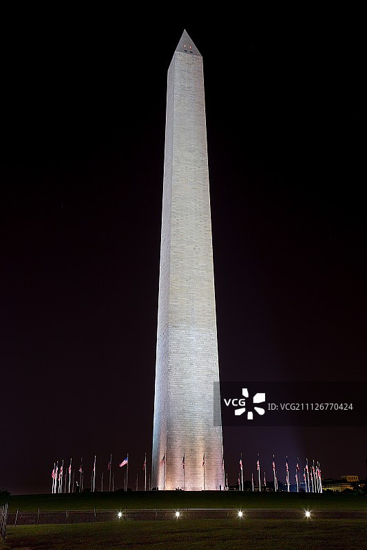 与华盛顿的静谧之夜图片素材