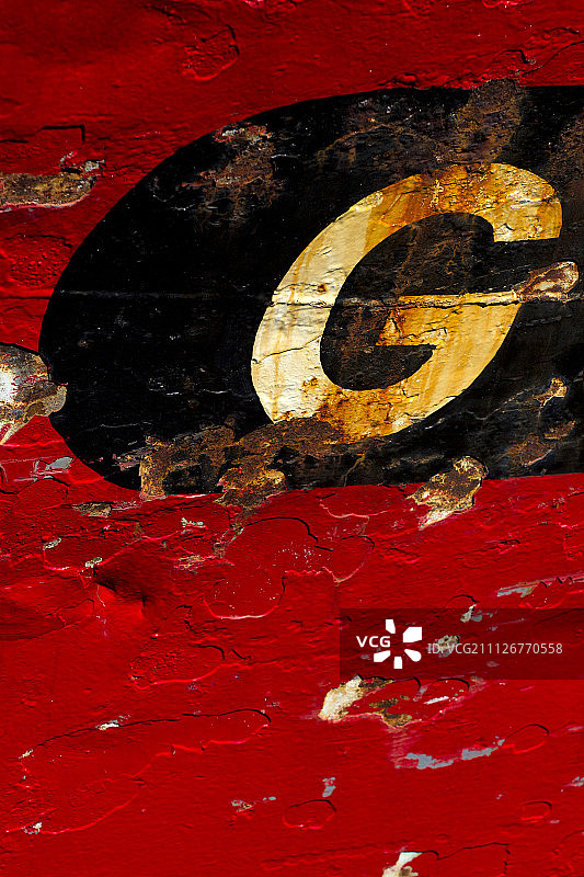 海边的锈迹图片素材