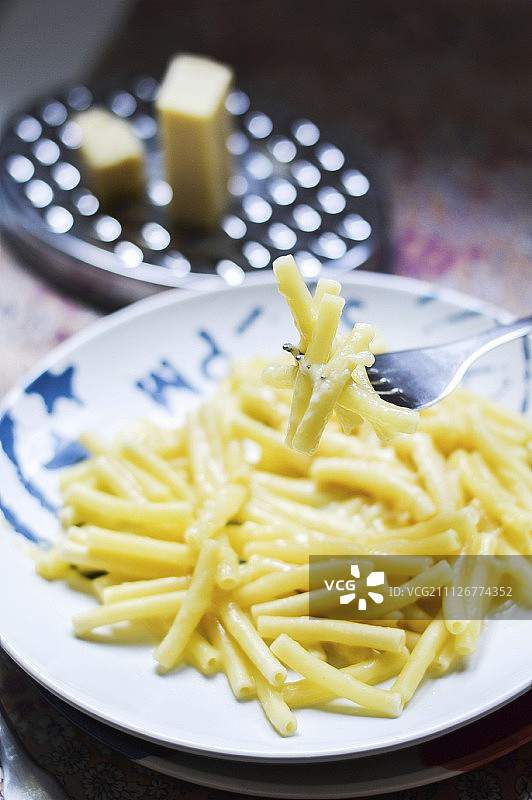 一份通心粉和奶酪图片素材