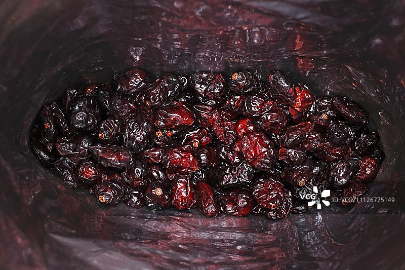 袋装蔓越莓干图片素材