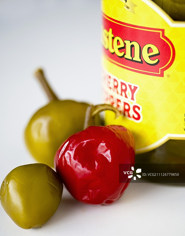 腌制樱桃辣椒（特写）图片素材