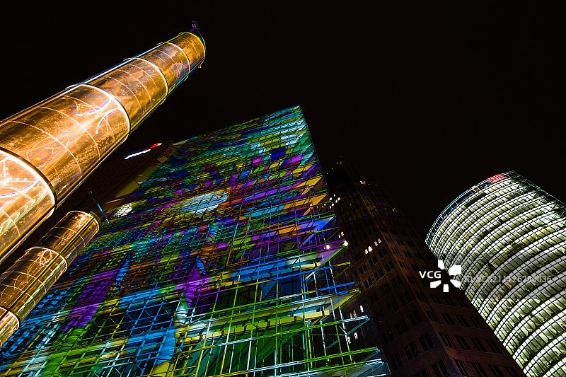 灯光节：2014年柏林波茨坦广场图片素材