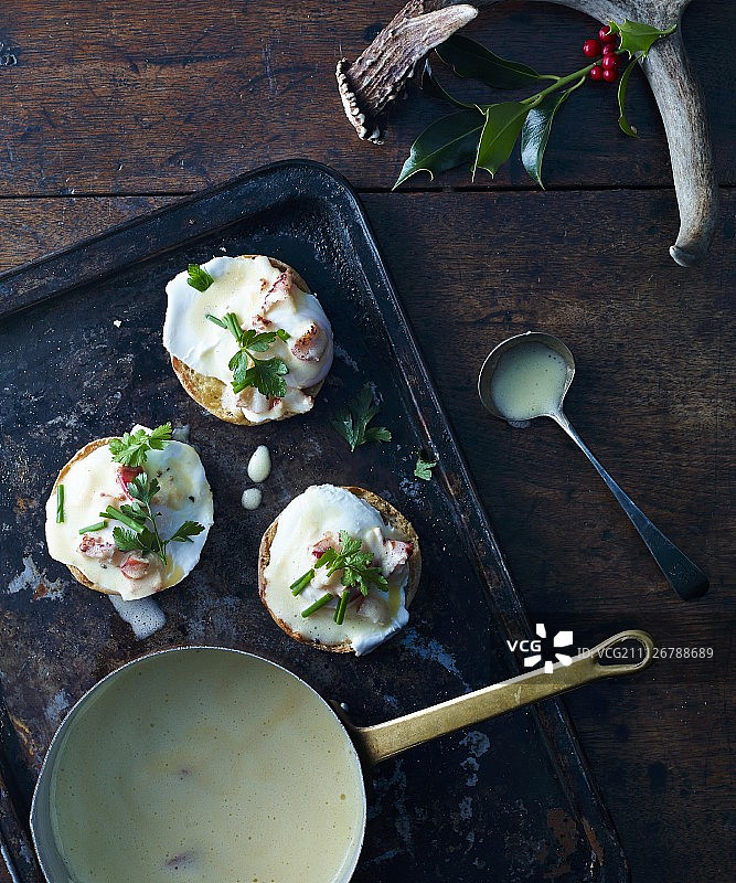 龙虾班尼迪克蛋图片素材