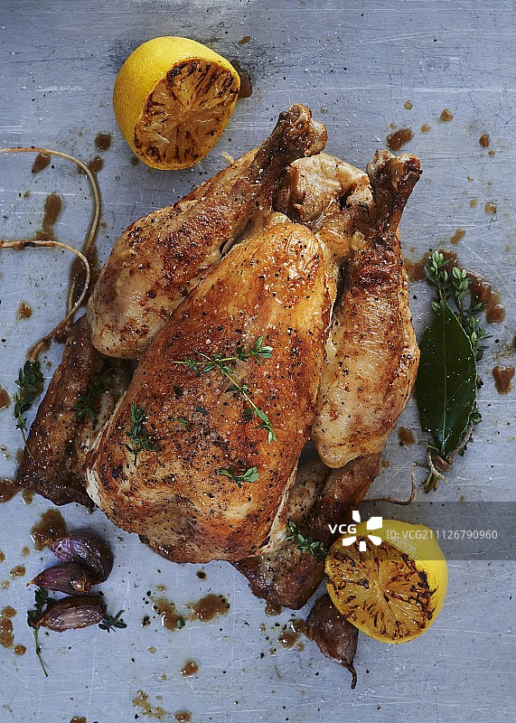 柠檬烤鸡图片素材