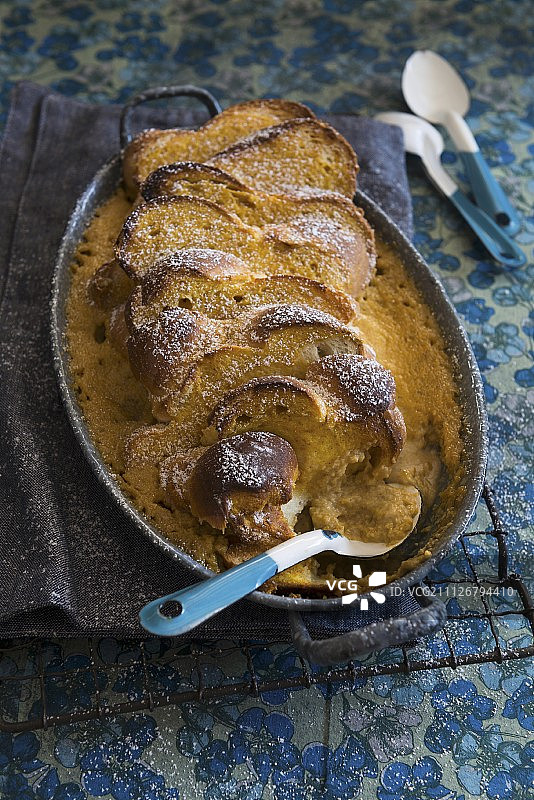 南瓜面包布丁图片素材