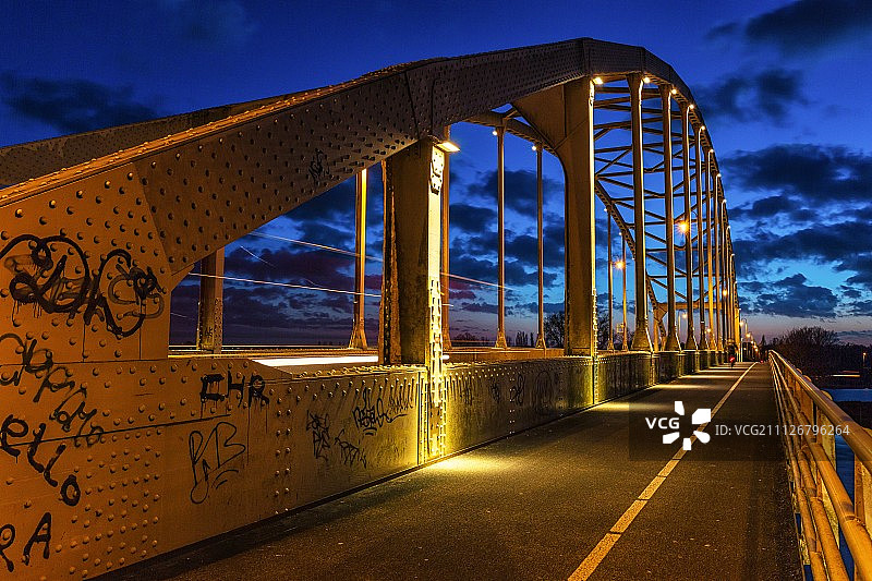 代芬特尔的威廉敏娜桥图片素材