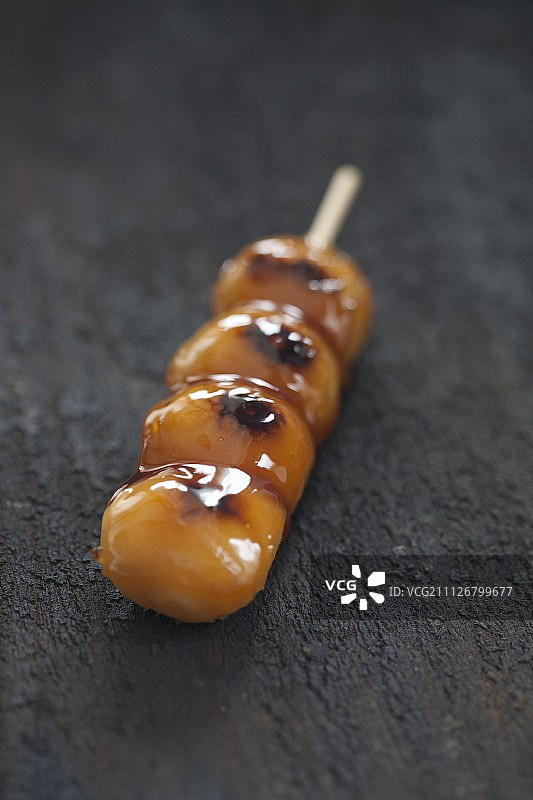 日式酱油烤团子图片素材