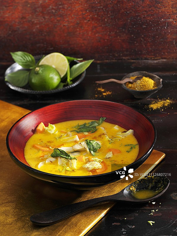 泰式咖喱汤图片素材