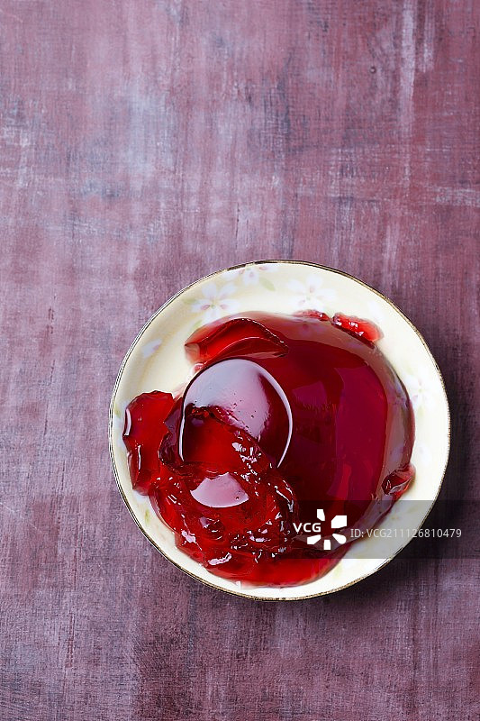 红色果冻图片素材