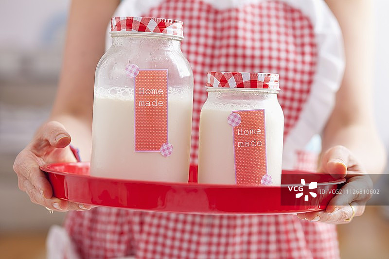 自制酸奶罐图片素材