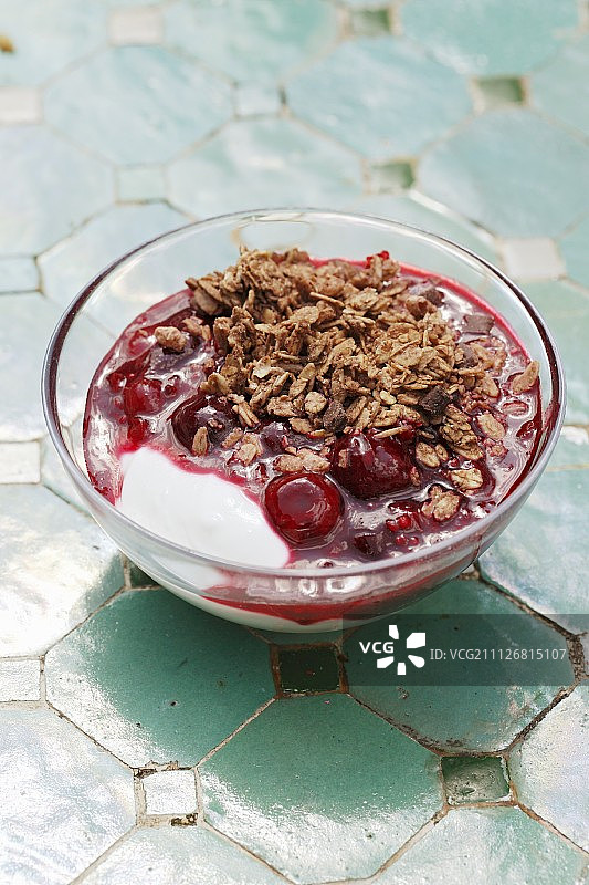 红莓果酱麦片夸克图片素材