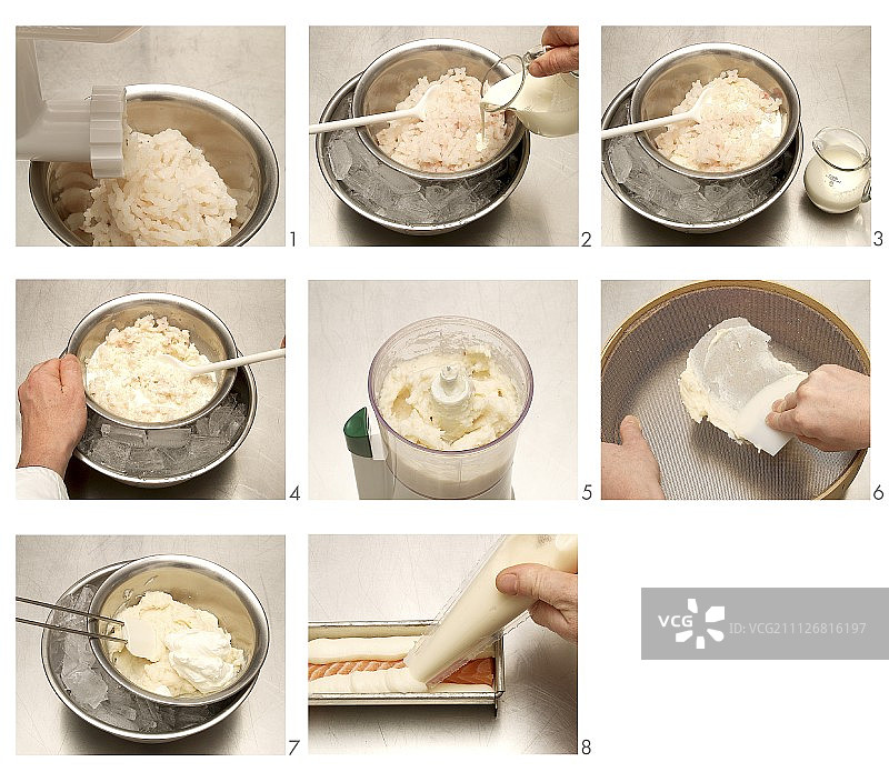 制作鱼肉馅饼图片素材