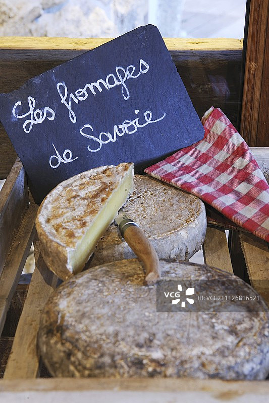 法国奶酪和标志图片素材