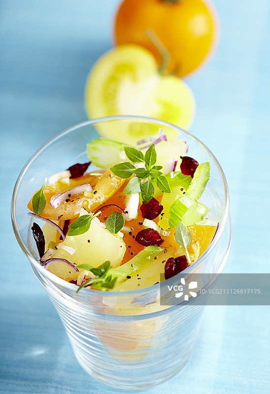 番茄蔓越莓沙拉图片素材