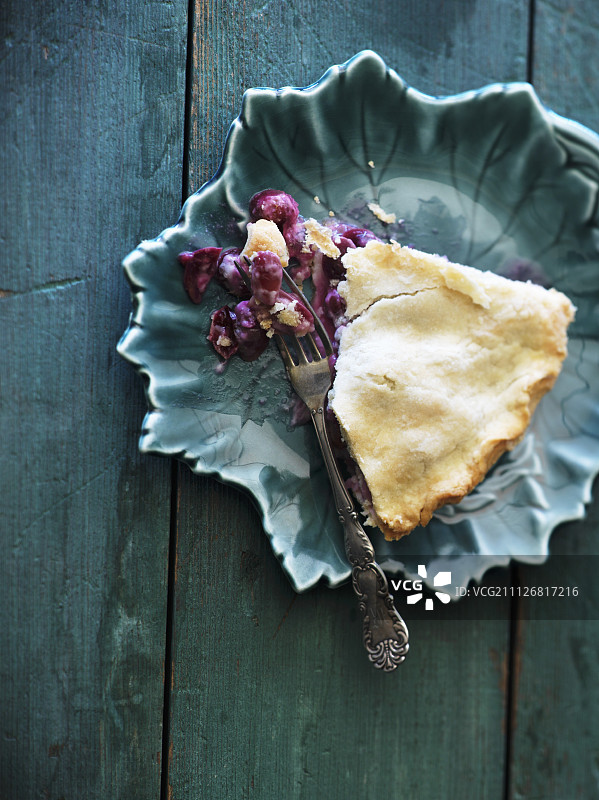 葡萄派切片（俯视）图片素材