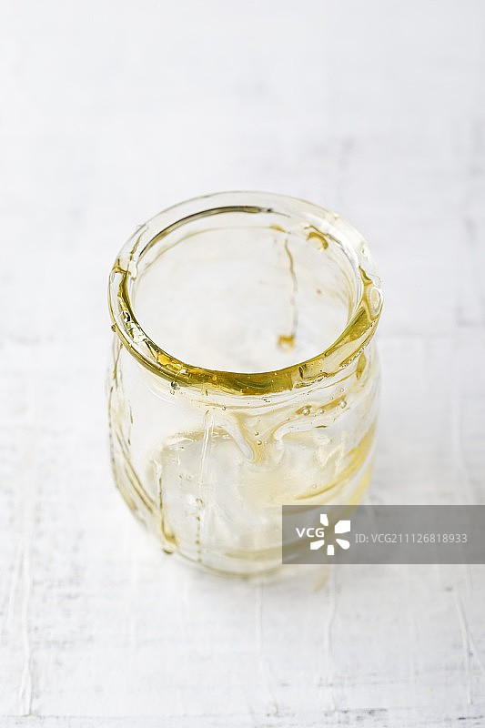 空蜂蜜罐图片素材