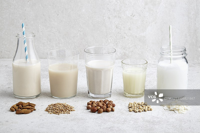 各种纯素奶图片素材