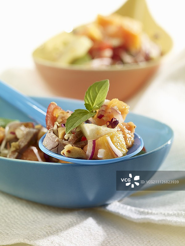 牛肉青木瓜沙拉图片素材