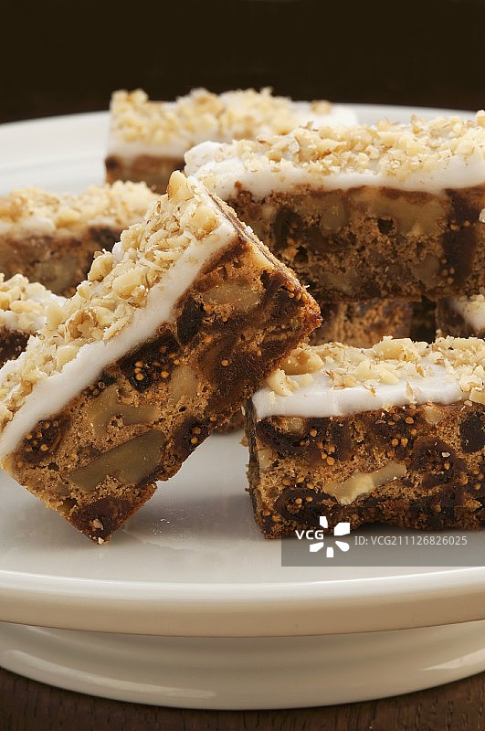 自制无花果核桃棒图片素材