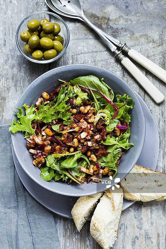 白豆干番茄沙拉图片素材