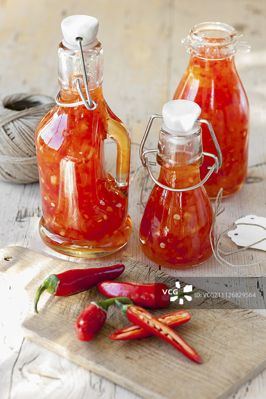 甜辣辣椒酱图片素材