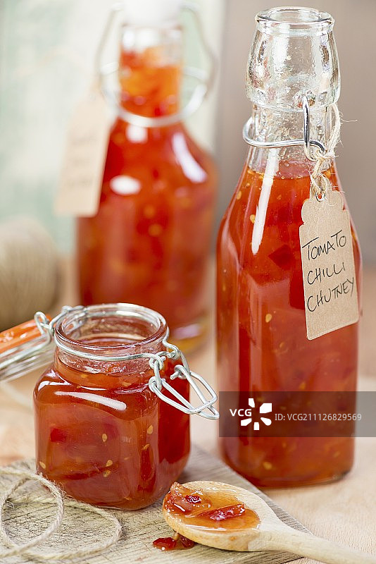 西红柿辣椒酱图片素材