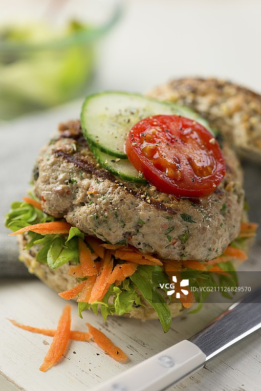 火鸡汉堡图片素材