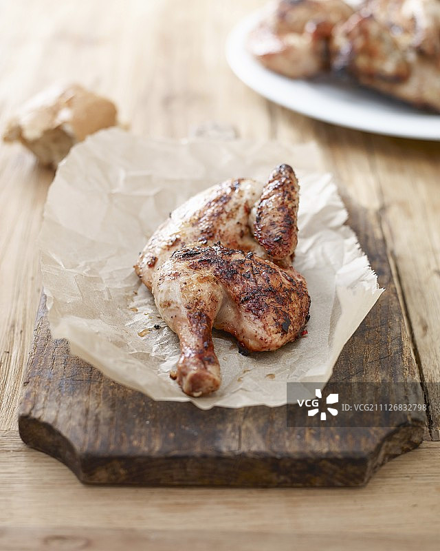 烤春鸡图片素材