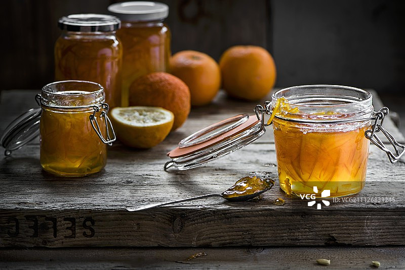 自制橘子酱图片素材