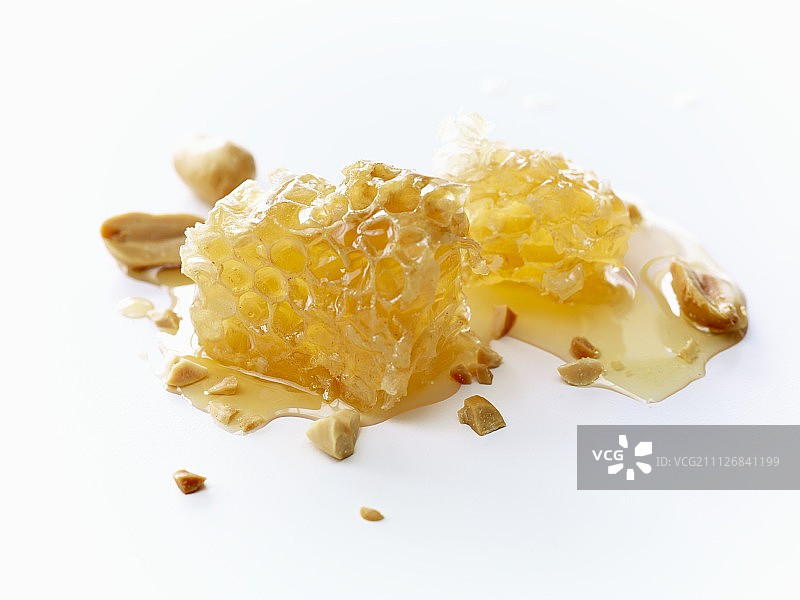 蜂窝和花生图片素材