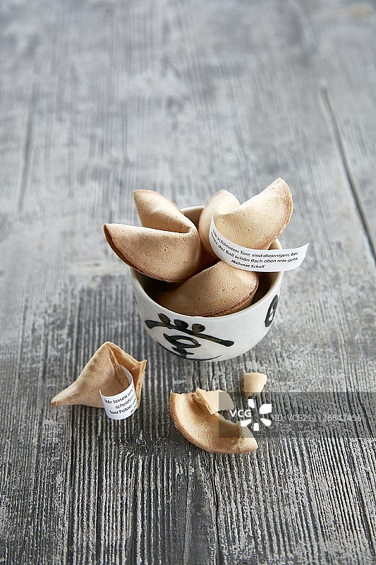 一碗幸运饼干图片素材