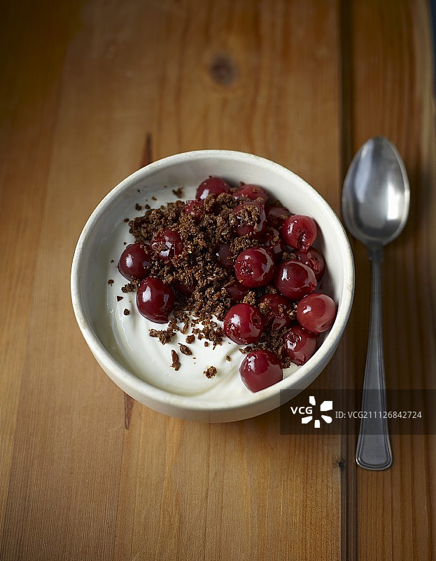 威斯特法伦夸克樱桃黑麦布丁图片素材