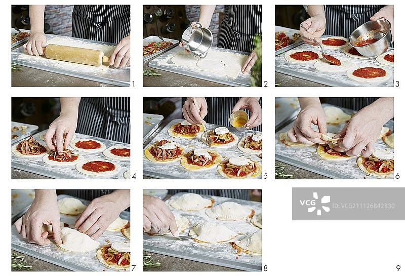 制作卡尔佐馅饼图片素材