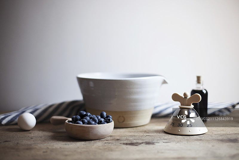 蓝莓玛芬的食材图片素材