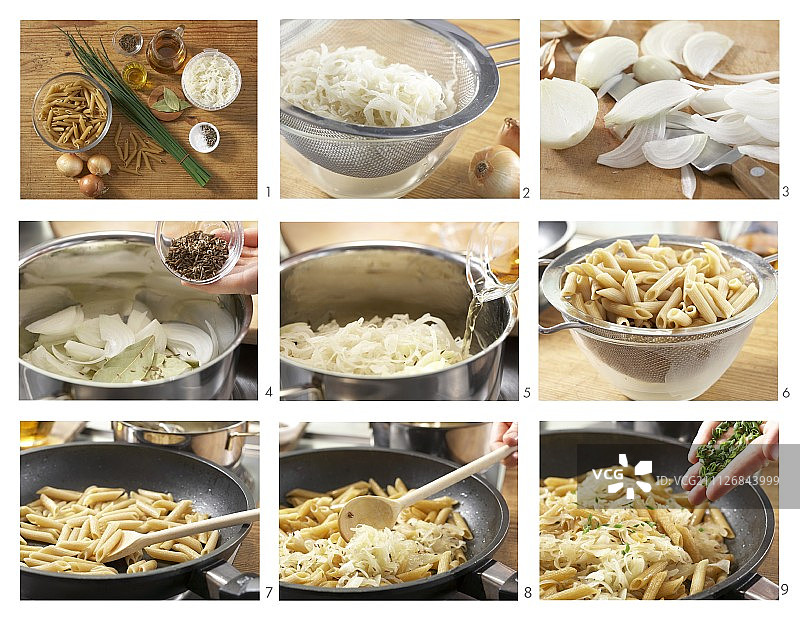 制作酸菜意面图片素材