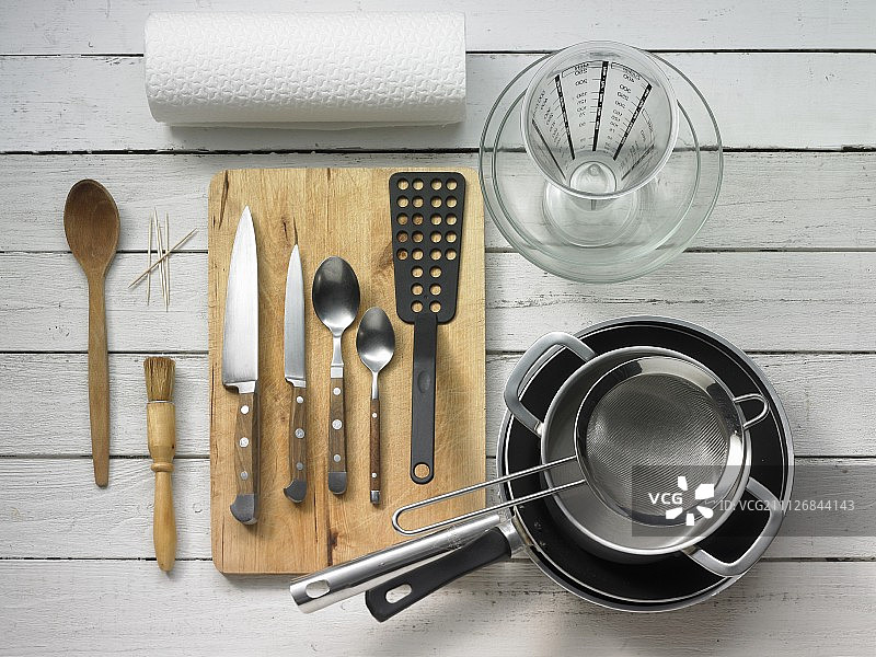 制作酿豚鼠胸肉的用具图片素材