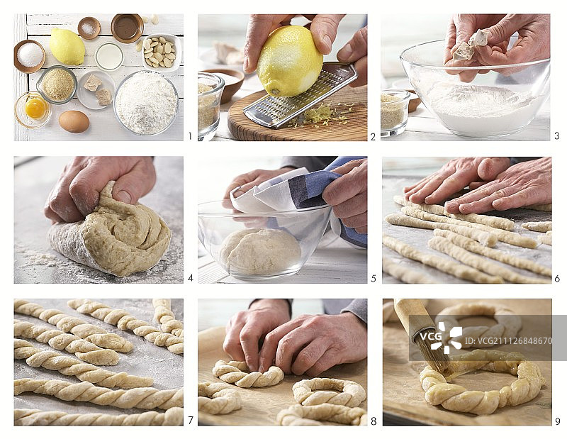 如何制作杏仁复活节花环图片素材