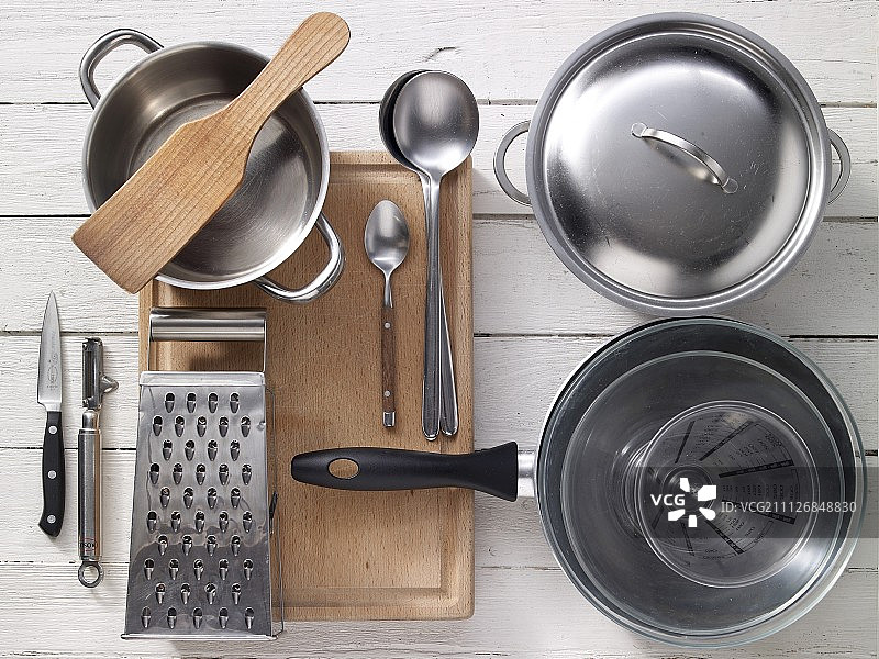 制作汉堡的厨房用具图片素材