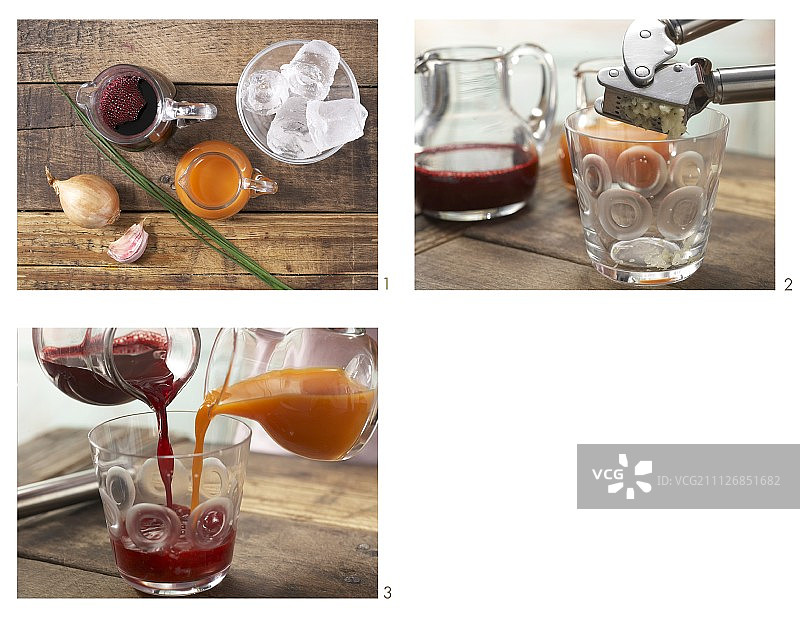 如何准备快速冰镇甜菜根饮品图片素材